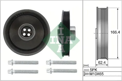 Belt Pulley Set, crankshaft