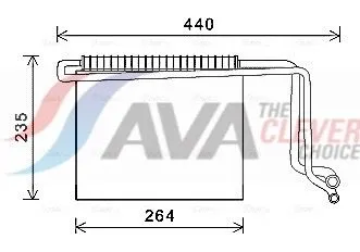 Evaporator, air conditioning