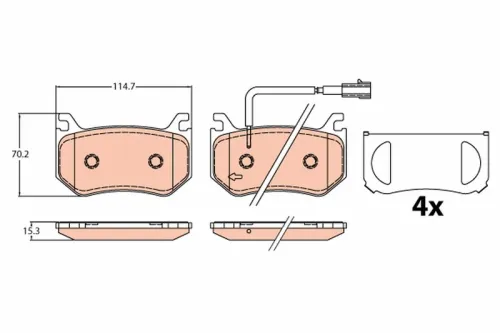 Brake Pad Set, disc brake