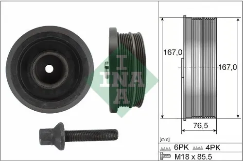 Belt Pulley Set, crankshaft