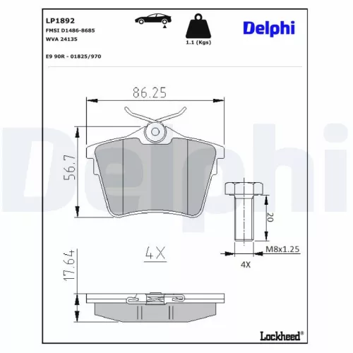 Brake Pad Set, disc brake