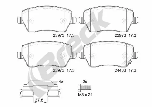 Brake Pad Set, disc brake