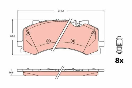 Brake Pad Set, disc brake