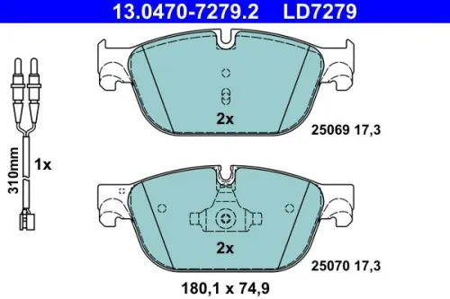 Brake Pad Set, disc brake