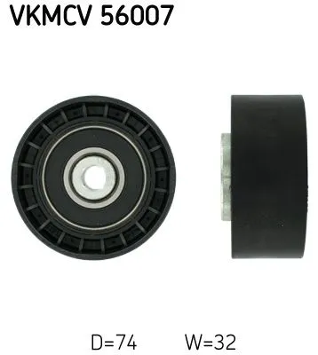 Deflection/Guide Pulley, V-ribbed belt