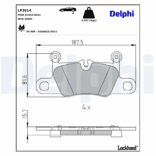 Brake Pad Set, disc brake