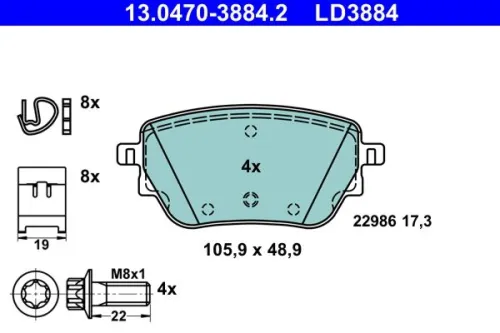 Brake Pad Set, disc brake