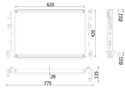 Low Temperature Cooler, charge air cooler