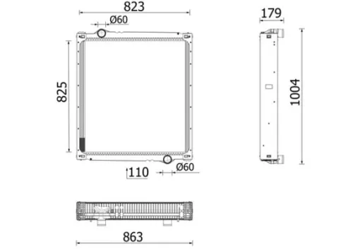 Radiator, engine cooling