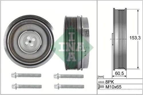 Belt Pulley Set, crankshaft