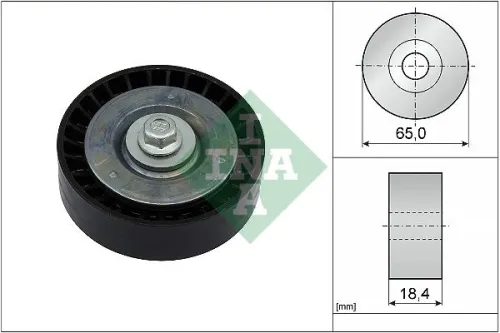 Deflection/Guide Pulley, V-ribbed belt