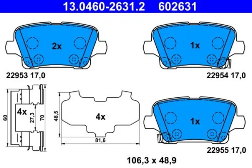 Brake Pad Set, disc brake