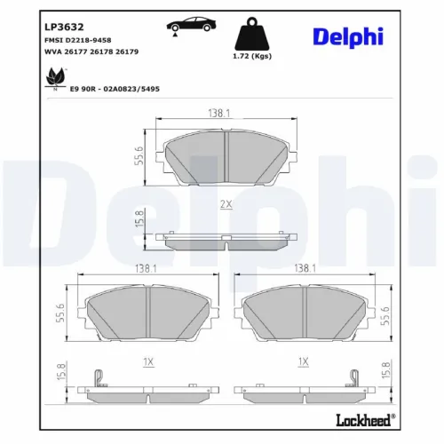 Brake Pad Set, disc brake