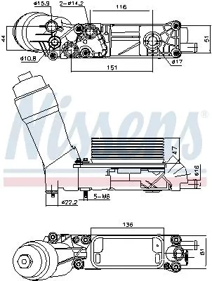 Oil Cooler, engine oil