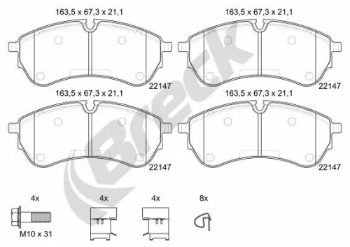 Brake Pad Set, disc brake
