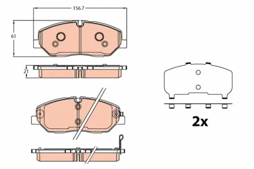 Brake Pad Set, disc brake