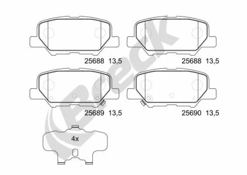 Brake Pad Set, disc brake