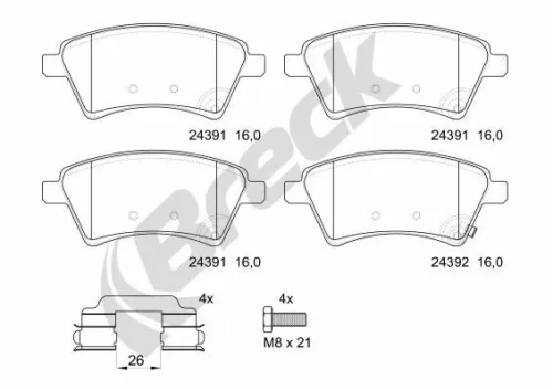 Brake Pad Set, disc brake