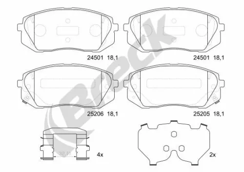 Brake Pad Set, disc brake