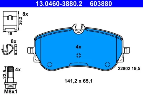 Brake Pad Set, disc brake
