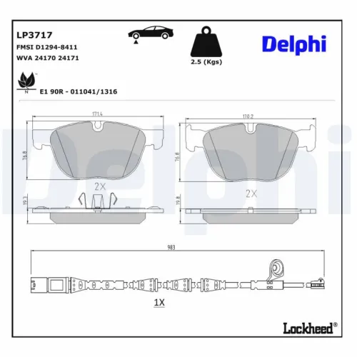 Brake Pad Set, disc brake
