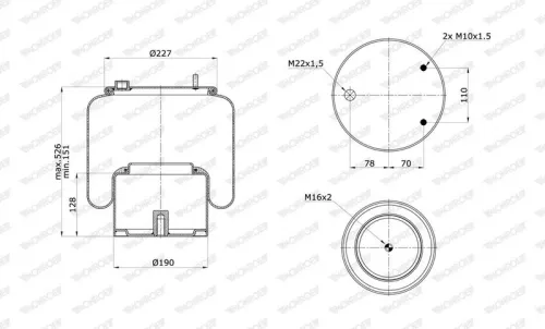Bellow, air suspension