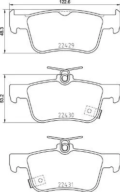 Brake Pad Set, disc brake