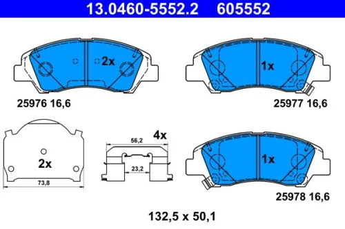 Brake Pad Set, disc brake