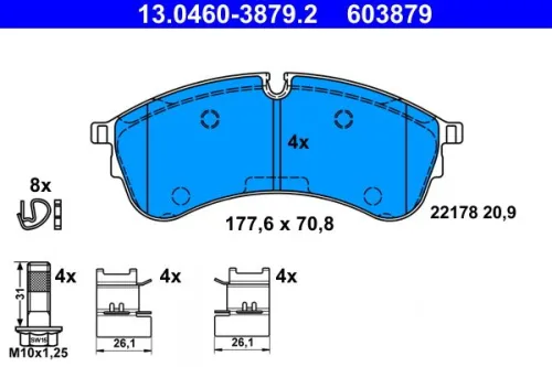 Brake Pad Set, disc brake
