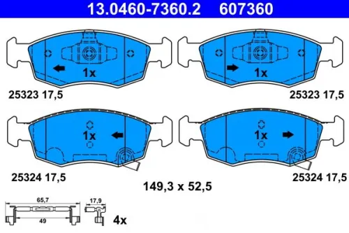 Brake Pad Set, disc brake