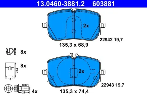Brake Pad Set, disc brake