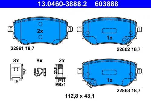 Brake Pad Set, disc brake