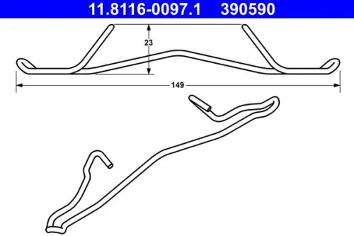 Spring, brake caliper