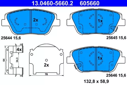 Brake Pad Set, disc brake