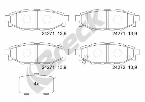 Brake Pad Set, disc brake