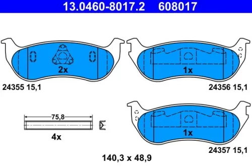 Brake Pad Set, disc brake