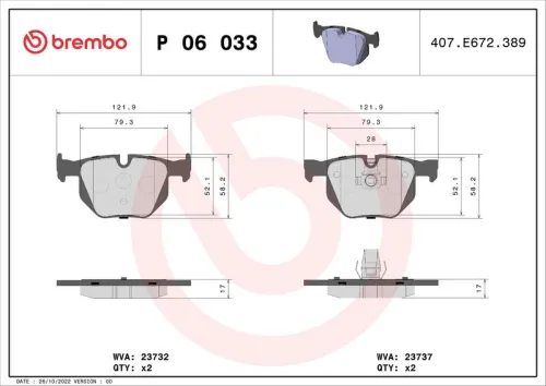 Brake Pad Set, disc brake