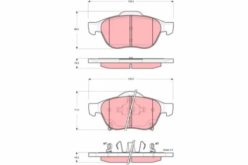 Brake Pad Set, disc brake
