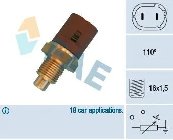 Sensor, coolant temperature