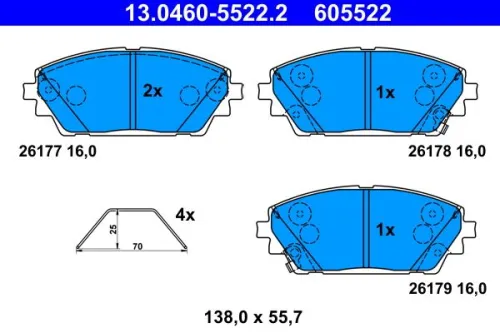 Brake Pad Set, disc brake