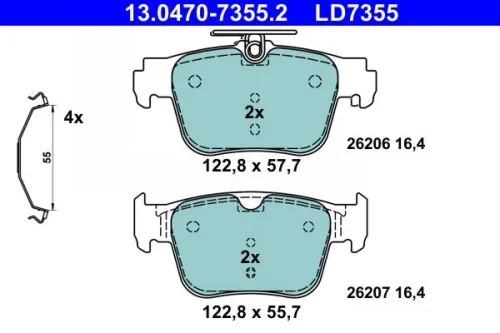 Brake Pad Set, disc brake