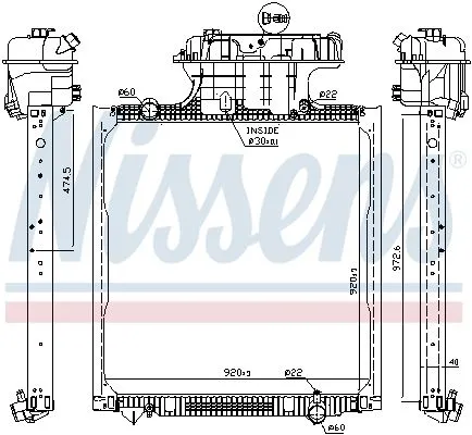 Radiator, engine cooling