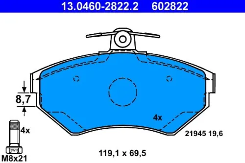 Brake Pad Set, disc brake