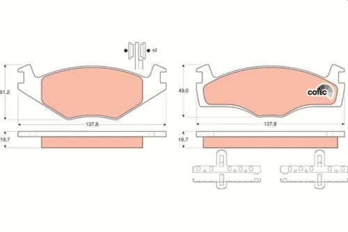 Brake Pad Set, disc brake