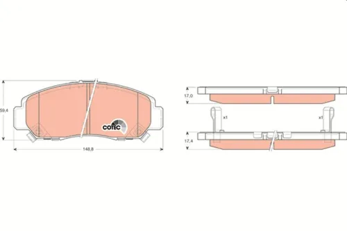 Brake Pad Set, disc brake