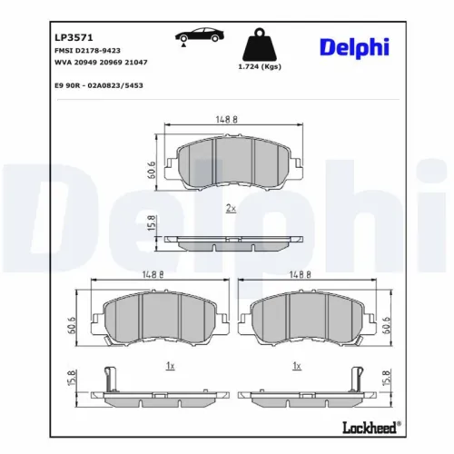 Brake Pad Set, disc brake