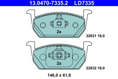 Brake Pad Set, disc brake
