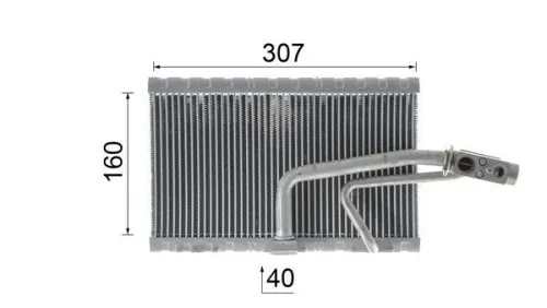 Evaporator, air conditioning