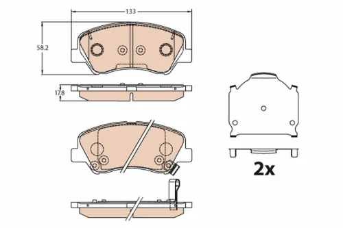 Brake Pad Set, disc brake