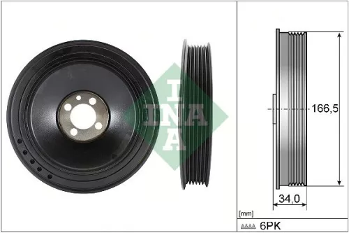 Belt Pulley, crankshaft